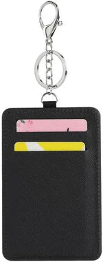 20 Pcs Sublimation Blank PU Leather Card & ID Badge Holders Portable Heat Transfer Printable for Office & Transportation Use
