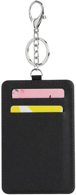 20 Pcs Sublimation Blank PU Leather Card & ID Badge Holders Portable Heat Transfer Printable for Office & Transportation Use