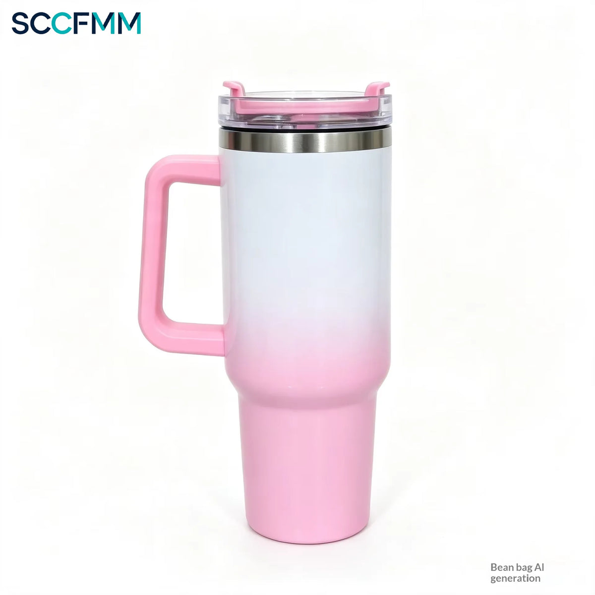 Sccfmm 40oz Sublimation-coated Water Bottle Stainless Steel Vacuum Insulated Car Cup Heat Transfer Print Blank Thermal Tumblers