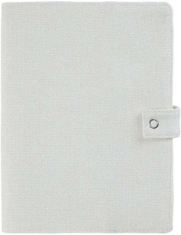 8pcs Linen Cotton Hard Cover for Journals A5 Sublimation Blank White Notebook Cover Creative Gift for DIY Photo Logo Printing