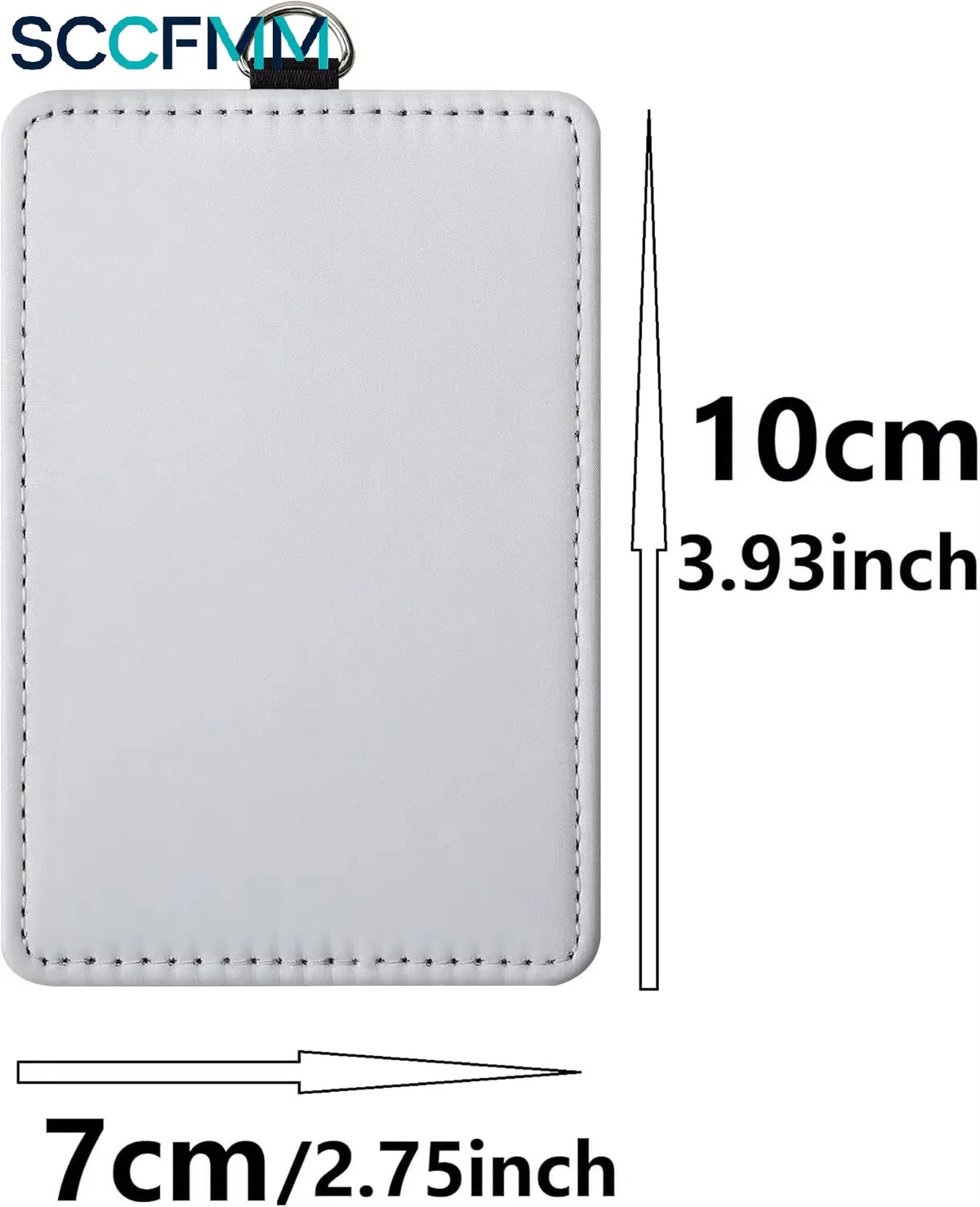 SCCFMM 20 Pcs PU Leather ID Badge Holder Sublimation Blanks ID Card Holders for Coach Office Employees Students for Heat Transfer Print