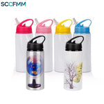 Customize Logo DIY Photo Print Aluminum Water Bottle 600ml Sublimation Blank Eco-Friendly Tea Infuser Outdoor Sports Adults