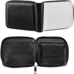 10pcs Sublimation Wallet Leather Men's Women's Zipper Card Holder Coin Purse DIY Logo Heat Transfer Crafts For Father's Day