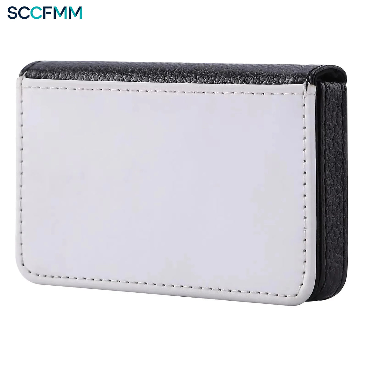 SCCFMM 12pcs Sublimation Business Card Holder PU Leather Name Card Case Pocket Heat Transfer Blank Wallet Coin Purse Card Holder Case