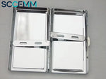 SCCFMM 10pcs Sublimation Blank Metal Cigarette Case with 2 Aluminium Parts Metal Case for DIY Heat Transfer Print Logo Image Print