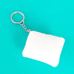 Sublimation Keychain Key Rings DIY Craft Velvet Pillow Keychains Double-sided Printing Cute Luggage Tags for Custom Funny Gifts