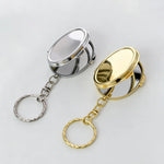 Sublimation Metal Makeup Mirror Keychain Foldable Small Square Vanity Promotional Gift Blanks Heat Transfer Print Logo