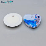 SCCFMM Sublimation Acrylic Lapel Badges Heat Transfer Led Pin Brooch Glowing Custom Parties Birthdays Graduation Wedding Gift