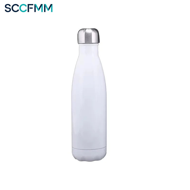 350ml/500ml Cola Shape Sports Cup Sublimation Blank Water Bottle Stainless Steel Drink Bottle&amp;Water Cup for Heat Transfer Print
