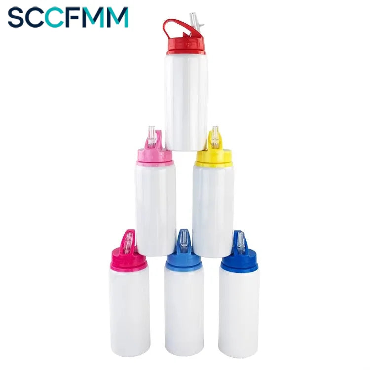 Customize Logo DIY Photo Print Aluminum Water Bottle 600ml Sublimation Blank Eco-Friendly Tea Infuser Outdoor Sports Adults