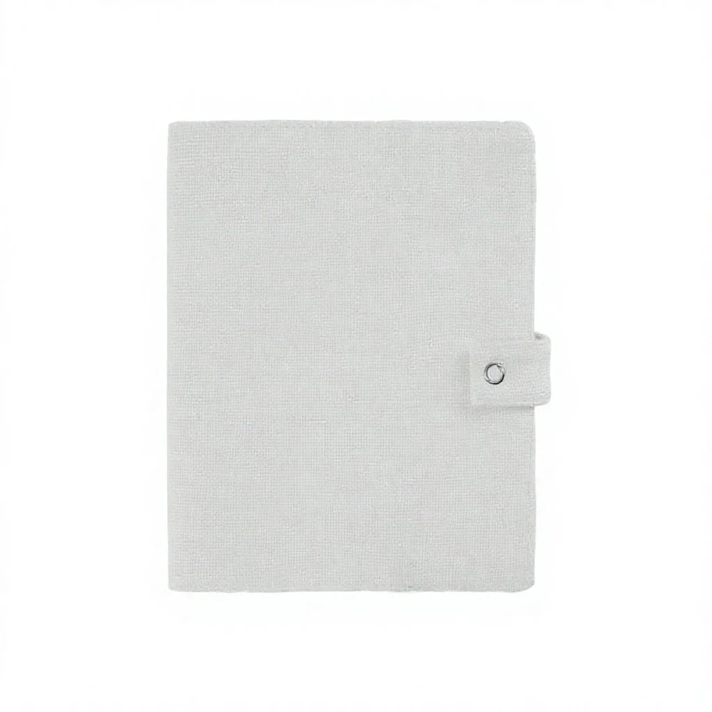 8pcs Linen Cotton Hard Cover for Journals A5 Sublimation Blank White Notebook Cover Creative Gift for DIY Photo Logo Printing