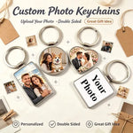 SCCFMM Metal Keychain Double-Sided Sublimation Keychains Custom Keyring for Thermal Transfer Print Anniversary Valentine Gift