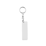 Sublimation Keychain White Aluminum Keychain DIY Double-Sided DIY Craft Keyring for Heat Transfer PrintCustom Promotional Gifts