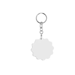 Sublimation Keychain White Aluminum Keychain DIY Double-Sided DIY Craft Keyring for Heat Transfer PrintCustom Promotional Gifts