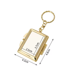 Sublimation Metal Makeup Mirror Keychain Foldable Small Square Vanity Promotional Gift Blanks Heat Transfer Print Logo