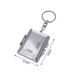 Sublimation Metal Makeup Mirror Keychain Foldable Small Square Vanity Promotional Gift Blanks Heat Transfer Print Logo